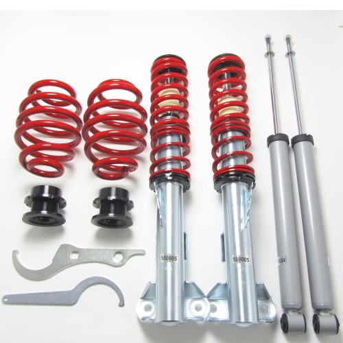 Kit suspension combiné fileté Redline  Amortisseurs filetés / filetés - Qualité Allemande approprié pour compatible avec BMW  E36 4 and 6 cylinder incl. Touring year 6.1992 - 2000