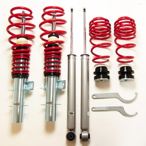 Redline Coilover Kit suitable for Skoda Fabia 6Y incl. station wagon 1.2, 1.4, 1.4 TDI, 1.9SDI, 1.9TDI, 2.0 year 12.1999 - 2007