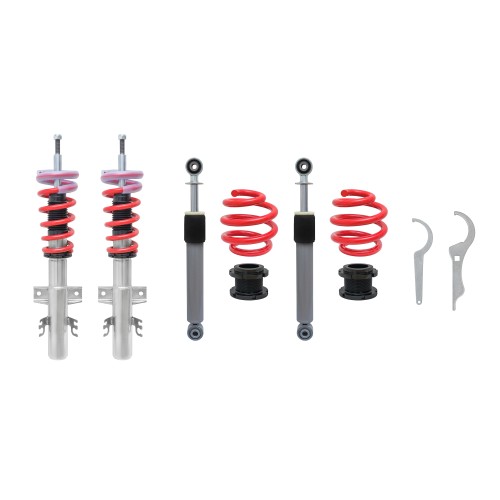 Redline Coilover Kit suitable for VW Transporter T5+ T6 Multivan,Kasten,Bus type 7H incl. 4-Motion 2.0, 3.2 V6, 1.9TDi, 2.0TDi / BiTDi, 2.5TDi, year 2003-2015  T6 Typ 7HK, 7HKXO, 7J0, 7HM, 7HMA, 7HC, 7HCA