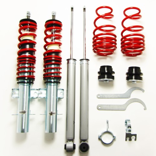 Redline Gewindefahrwerk passend für VW Polo Typ 6R 1.2, 1.4, 1.6, 1.4 TDi, 1.6TDi, ab Baujahr 2009-