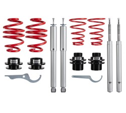 JOM Kit suspension combiné fileté Redline approprié pour BMW E30 316/316i/318i/320i/323i/325i/324D/TD, 11.82-1.91, nur 51 mm Jambe suspension  - Amortisseurs filetés / ressort - Qualité Allemande