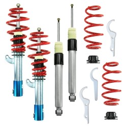 suspension combiné fileté Redline - Amortisseurs filetés / filetés - Qualité Allemande. approprié pour VW Golf 6 Plus/ Variant 1,6TDi/ 1.9TDi DSG/ 2.0TDi/ DSG Ø 50/55 mm