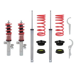 Kit suspension combiné fileté Redline  Amortisseurs filetés / filetés - Qualité Allemande approprié pour  Volvo V50 1.6/ 1.8/ 2.0/ 2.4i/ 1.6D/ 2.0D nicht für AWB (4X4), 04-