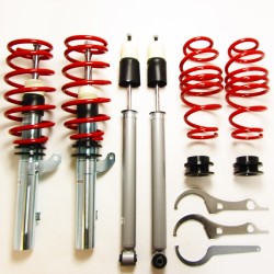 Redline Coilover Kit suitable for Seat Leon incl. ST-models (5F) 1.2 TSI, 1.4 TGI / TSi year 2012- only fits for vehicles with rear beam axle