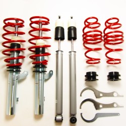 Redline Coilover Kit suitable for Audi A3 (8V) 1.2 TFSI, 1.4 TFSI, 1.6 TDI, 1.8 TFSI, 2.0 TDI year 2012- only fit for vehicles with rear beam axle