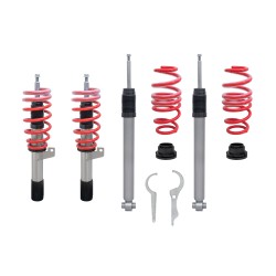 Redline Coilover Kit suitable for Seat Leon/ ST (5F) 1.2 TSI/ 1.4 TGI/ 1.4 TSI/ 1.6 TDI/ 1.8 TFSI/ 2.0 TDI, 2012-, (front axle weight 1080 kg) only for multi-link rear suspension!