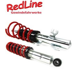 Kit suspension combiné fileté Redline  Amortisseurs filetés / filetés - Qualité Allemande approprié pour  Mini One/ Cooper/ Cabrio Typ R50/56, 2002-, (Homologation)